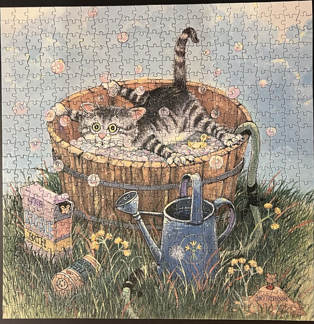 Gary Patterson’s Cats-Bath Time - Buffalo Games Inc puzzle collectible [Barcode 079346003211] - Main Image 2