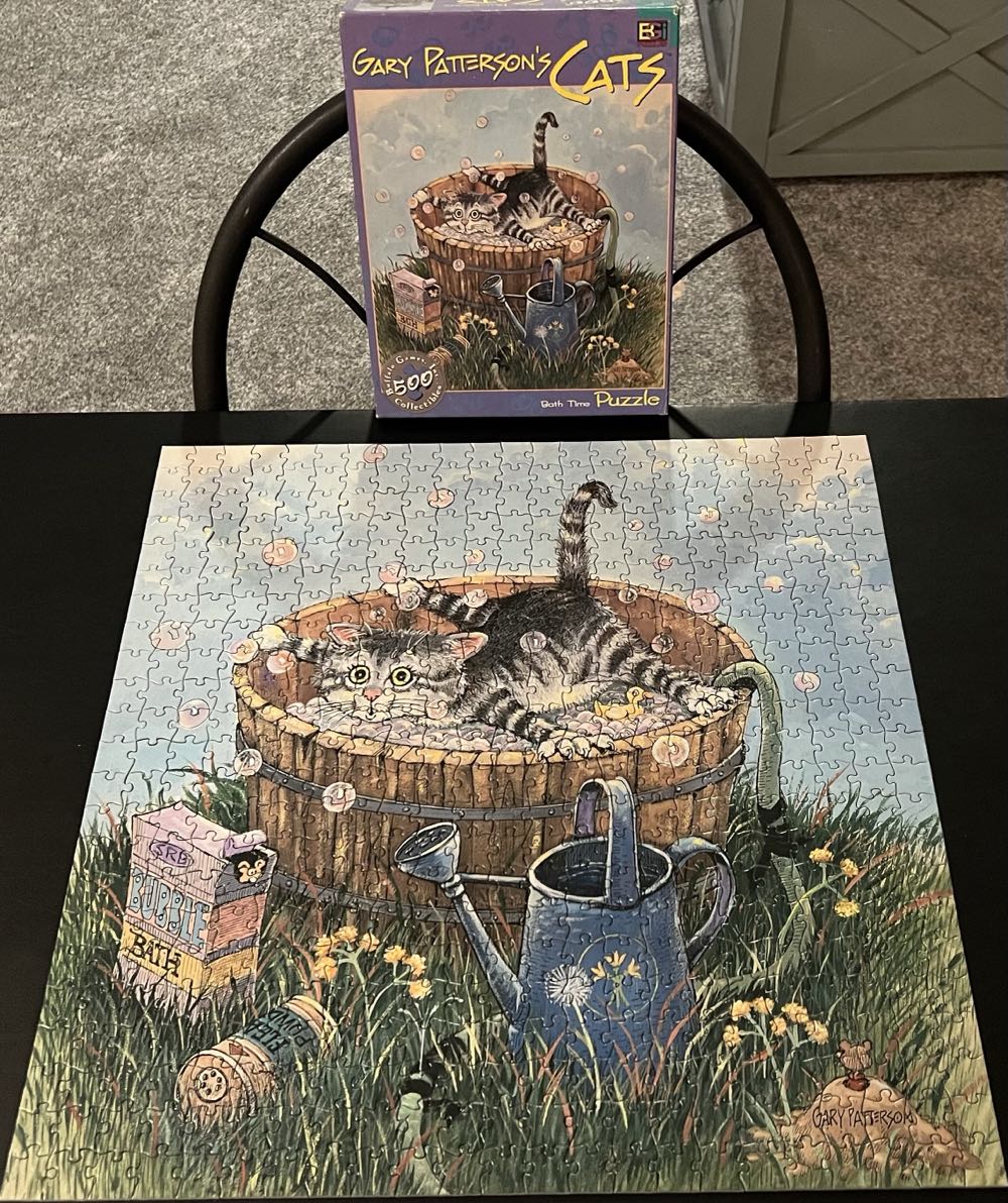 Gary Patterson’s Cats-Bath Time - Buffalo Games Inc puzzle collectible [Barcode 079346003211] - Main Image 3