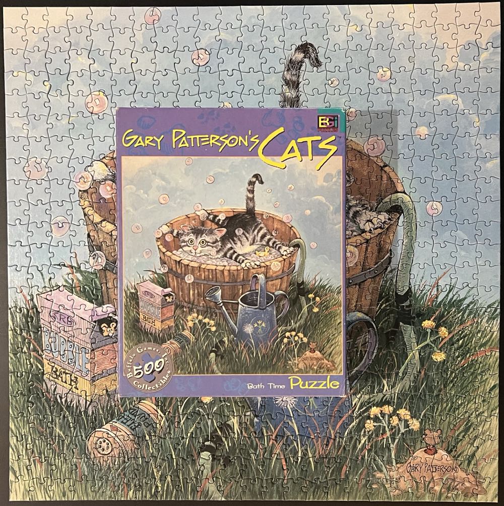 Gary Patterson’s Cats-Bath Time - Buffalo Games Inc puzzle collectible [Barcode 079346003211] - Main Image 4