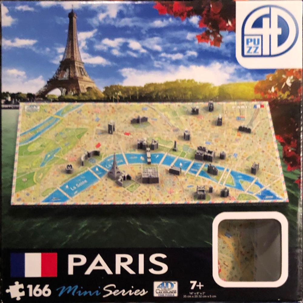 Paris 4d Cityscape Europe City Time Puzzles Mini - 4D Cityscape Inc puzzle collectible [Barcode 714832700044] - Main Image 2