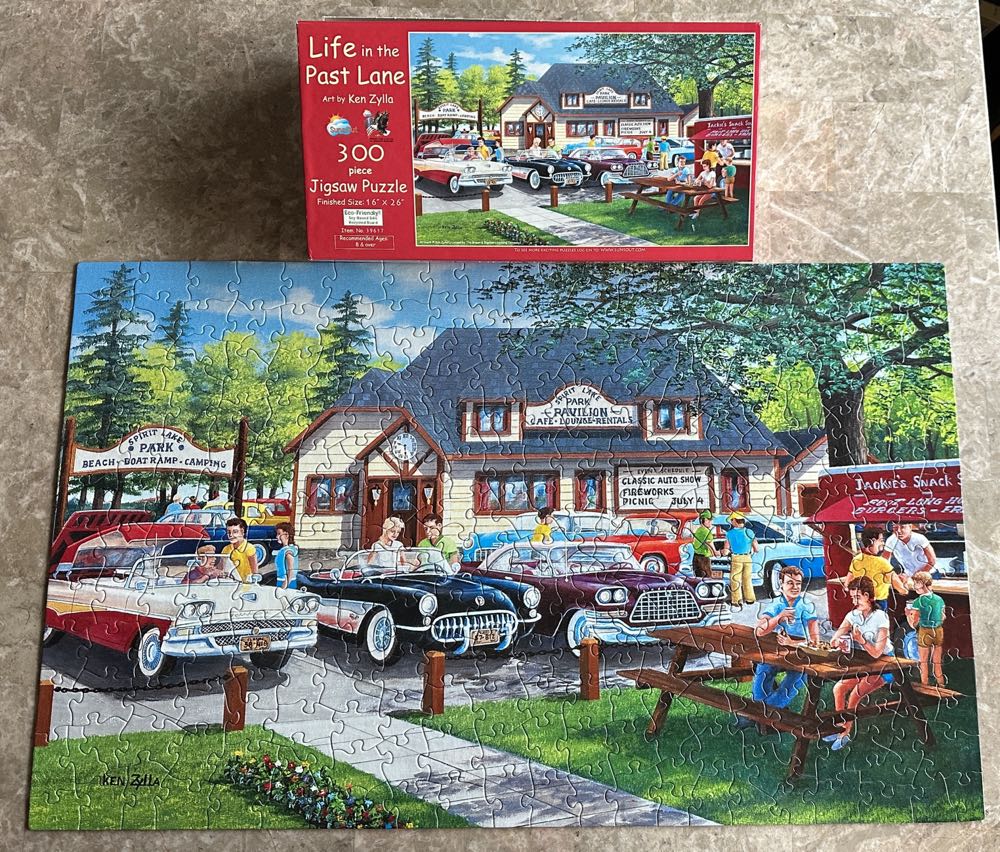 Life In The Past Lane - SunsOut puzzle collectible [Barcode 796780396173] - Main Image 2