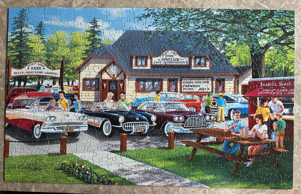 Life In The Past Lane - SunsOut puzzle collectible [Barcode 796780396173] - Main Image 3