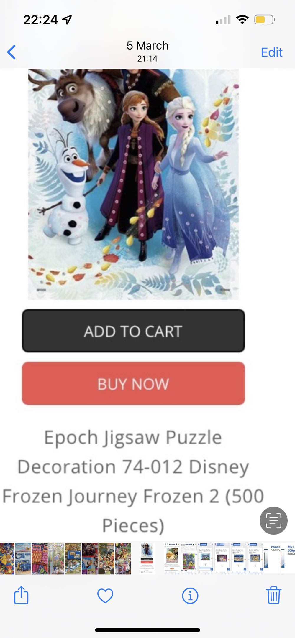 Life Picture Puzzle 750pcs Can You Spot The Differences? Stamp Theme.