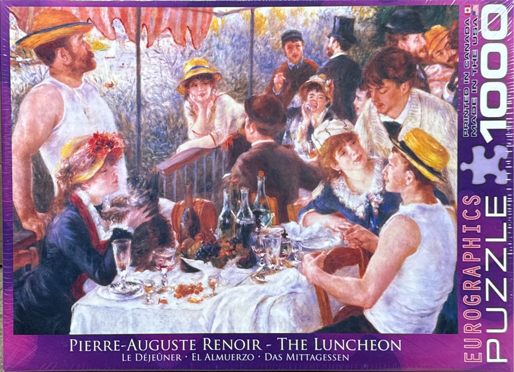 The Luncheon - Eurographics puzzle collectible [Barcode 628136620314] - Main Image 2
