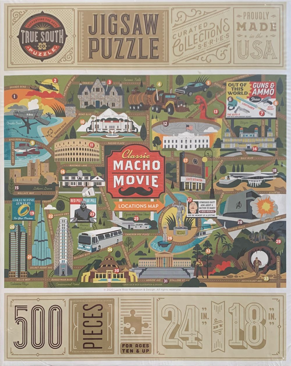Macho Movies - True South puzzle collectible [Barcode 787790890850] - Main Image 2