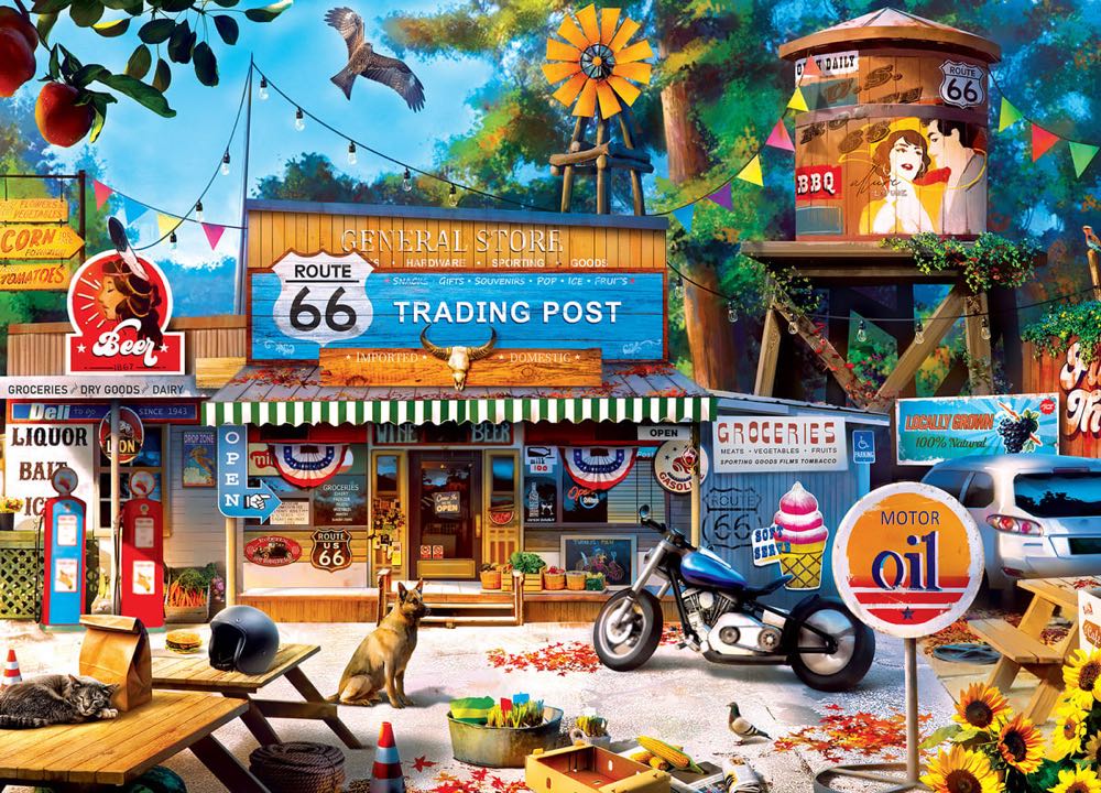 Trading Post On Route 66 - MasterPieces puzzle collectible [Barcode 705988722806] - Main Image 2
