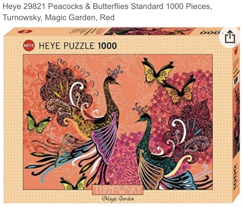 Heye - Magic Garden - Peacocks and Butterflies - HEYE puzzle collectible - Main Image 2