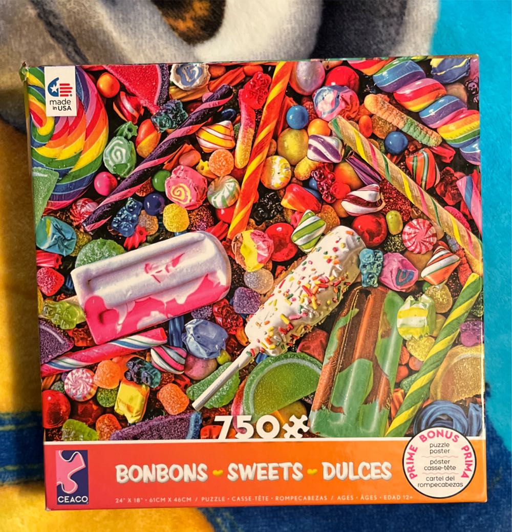 Bonbons Sweets Dulces - Ceaco puzzle collectible [Barcode 021081029322] - Main Image 2