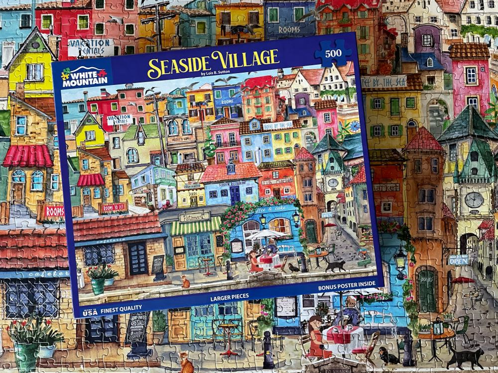 Seaside Village - White Mountain puzzle collectible - Main Image 3