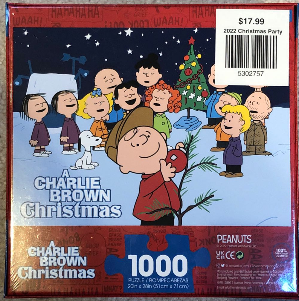 A Charlie Brown Christmas - Aquarius puzzle collectible [Barcode 840391164406] - Main Image 2