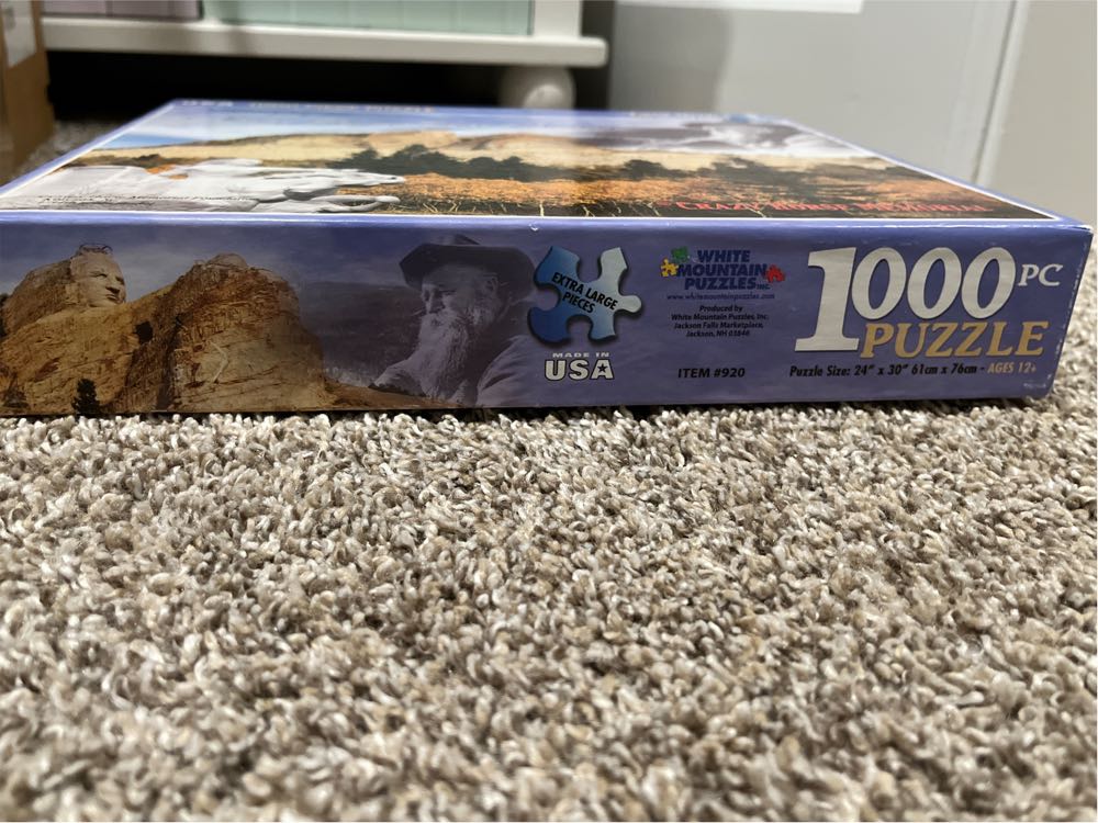 Never Forget Your Dreams-Crazy Horse Memorial - White Mountain puzzle collectible - Main Image 2