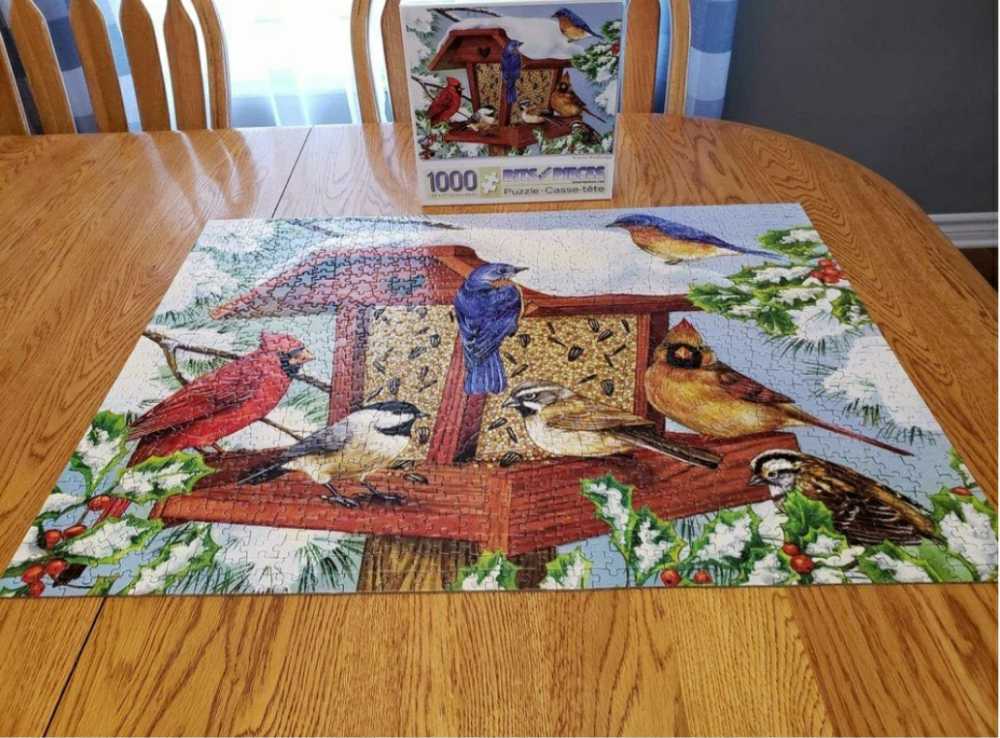 Winter Bird Feeder - Bits & Pieces puzzle collectible [Barcode 192949045041] - Main Image 3