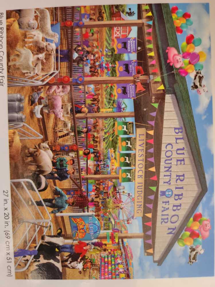 Blue Ribbon County Fair - RoseArt puzzle collectible [Barcode 4895145437356] - Main Image 2