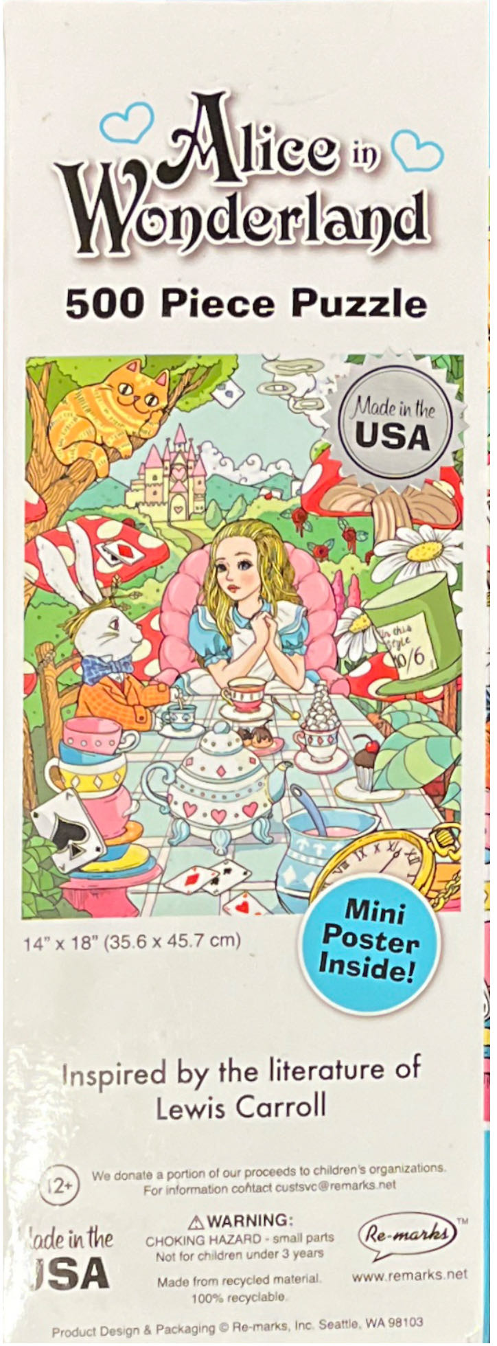 Alice In Wonderland - Re-marks puzzle collectible [Barcode 681410191986] - Main Image 2