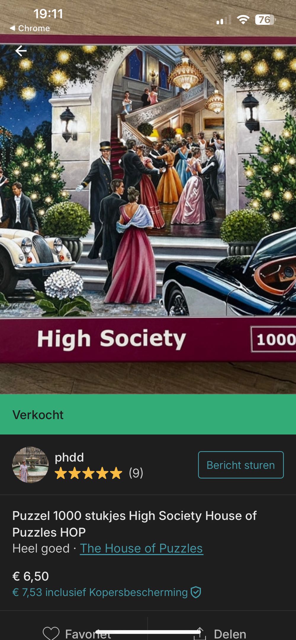 High Society 🟦 - House of Puzzles Ltd HOP, The puzzle collectible [Barcode 5060002005569] - Main Image 4