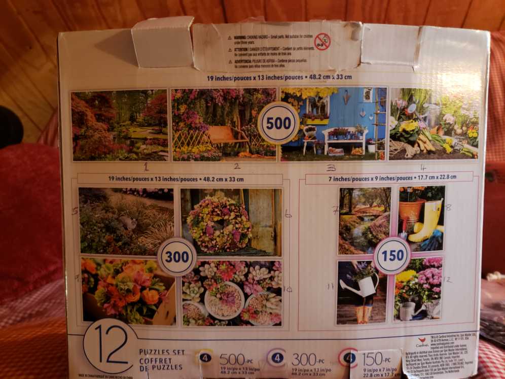 Red Bridge - #7 of 12 Gardens Set - Cardinal puzzle collectible - Main Image 2