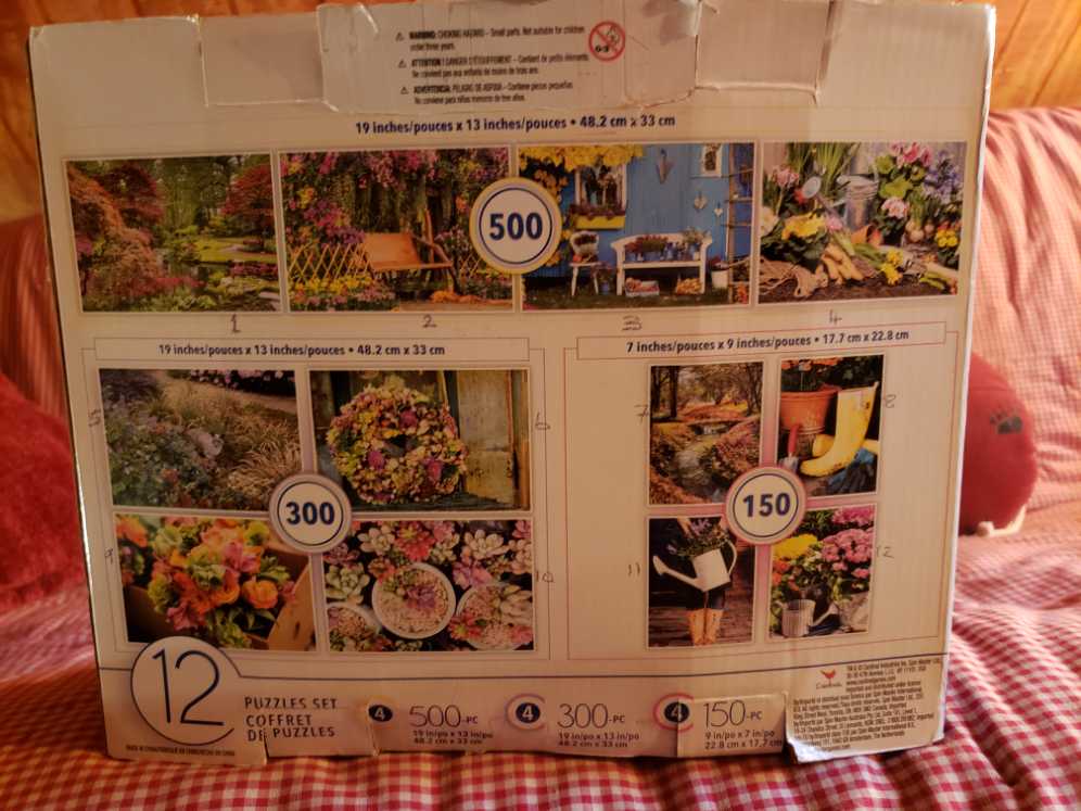 Silver Watering Can #12 Of 12 Garden Set - Cardinal puzzle collectible - Main Image 2