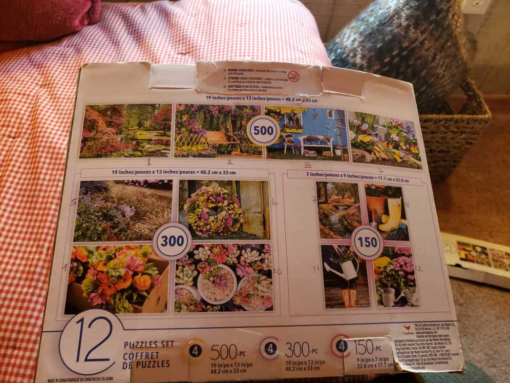 Blue Shed Bench And Flowers- #3 of 12 Garden Set  - Cardinal puzzle collectible - Main Image 2