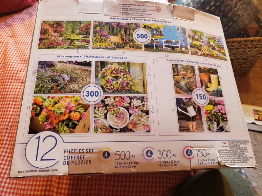 Cat In Garden - #5 of 12 Garden Set  - Cardinal puzzle collectible - Main Image 2