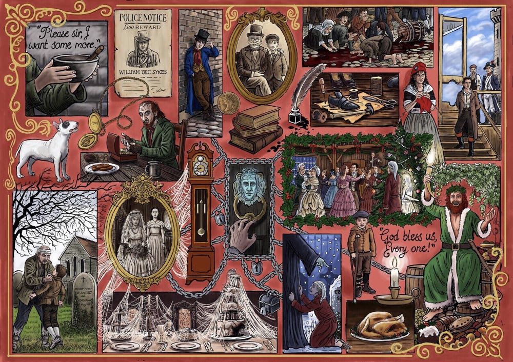 Book Club Charles Dickens - Gibsons puzzle collectible [Barcode 5012269071245] - Main Image 2