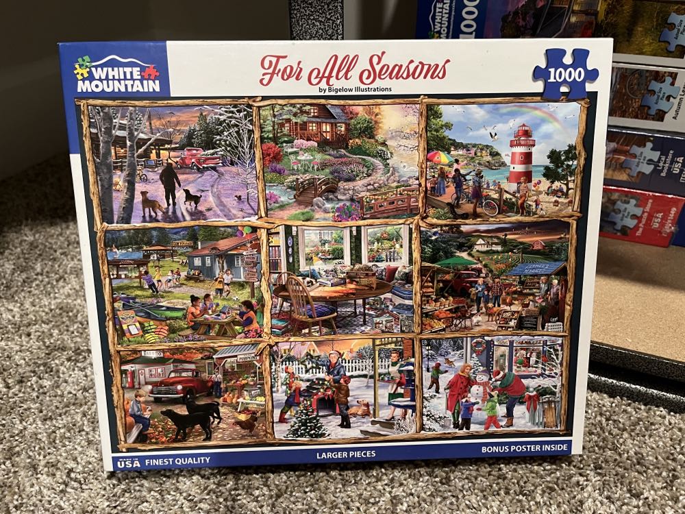 For All Seasons - White Mountain puzzle collectible [Barcode 724819266081] - Main Image 2