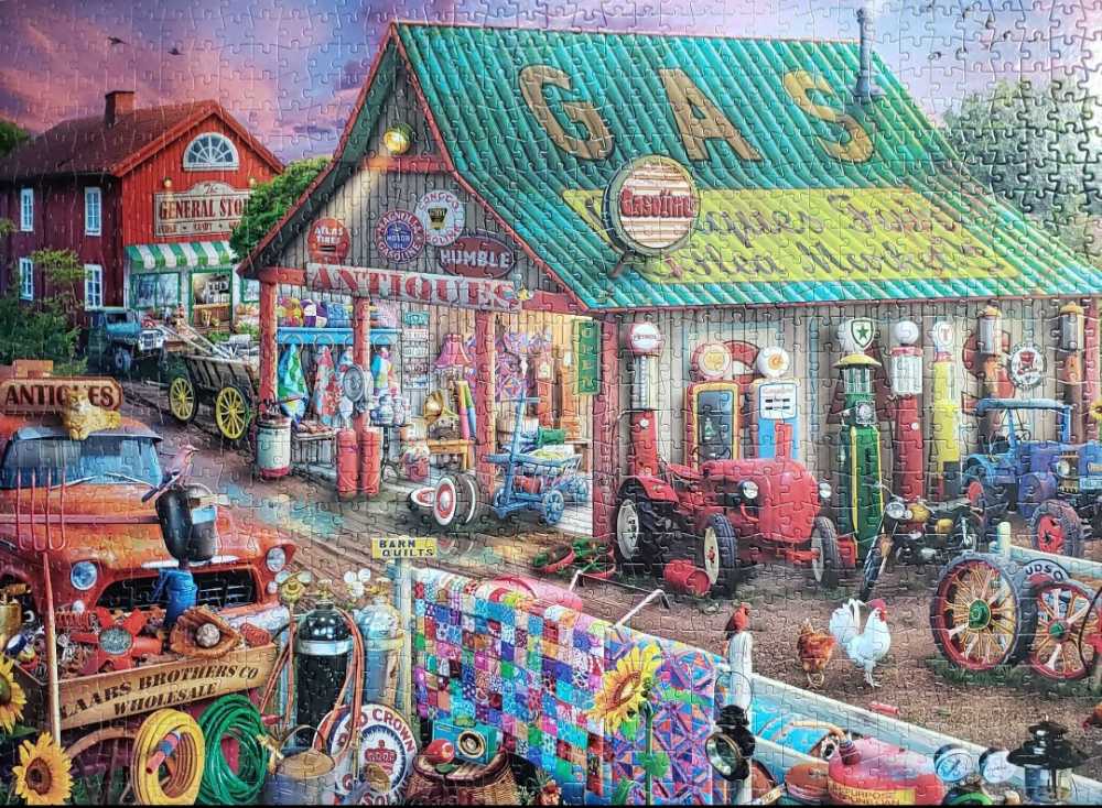 Country Life: Antique Market - Buffalo puzzle collectible - Main Image 2