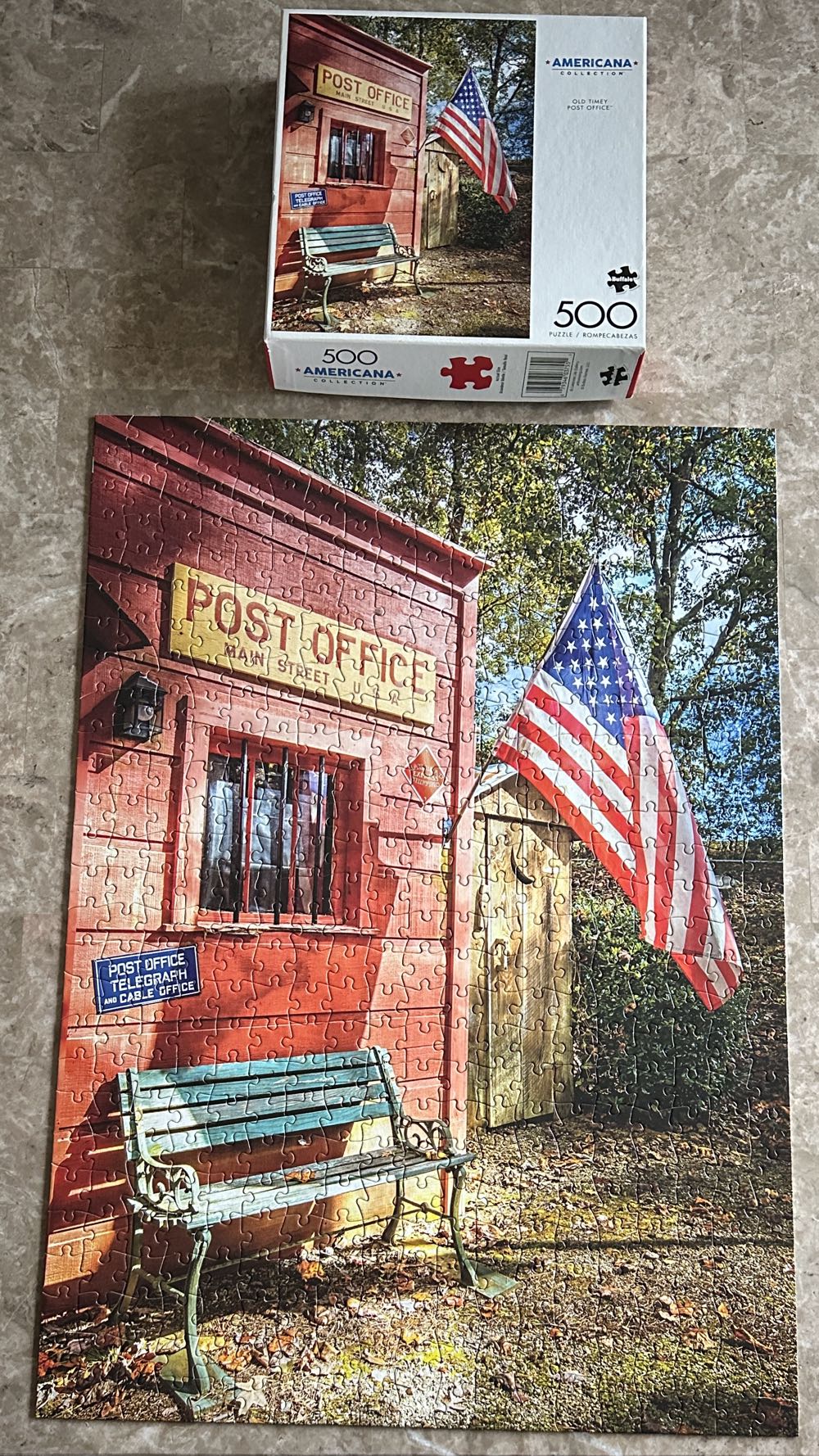 SOLD Old Timey Post Office - Buffalo puzzle collectible [Barcode 079346037551] - Main Image 2