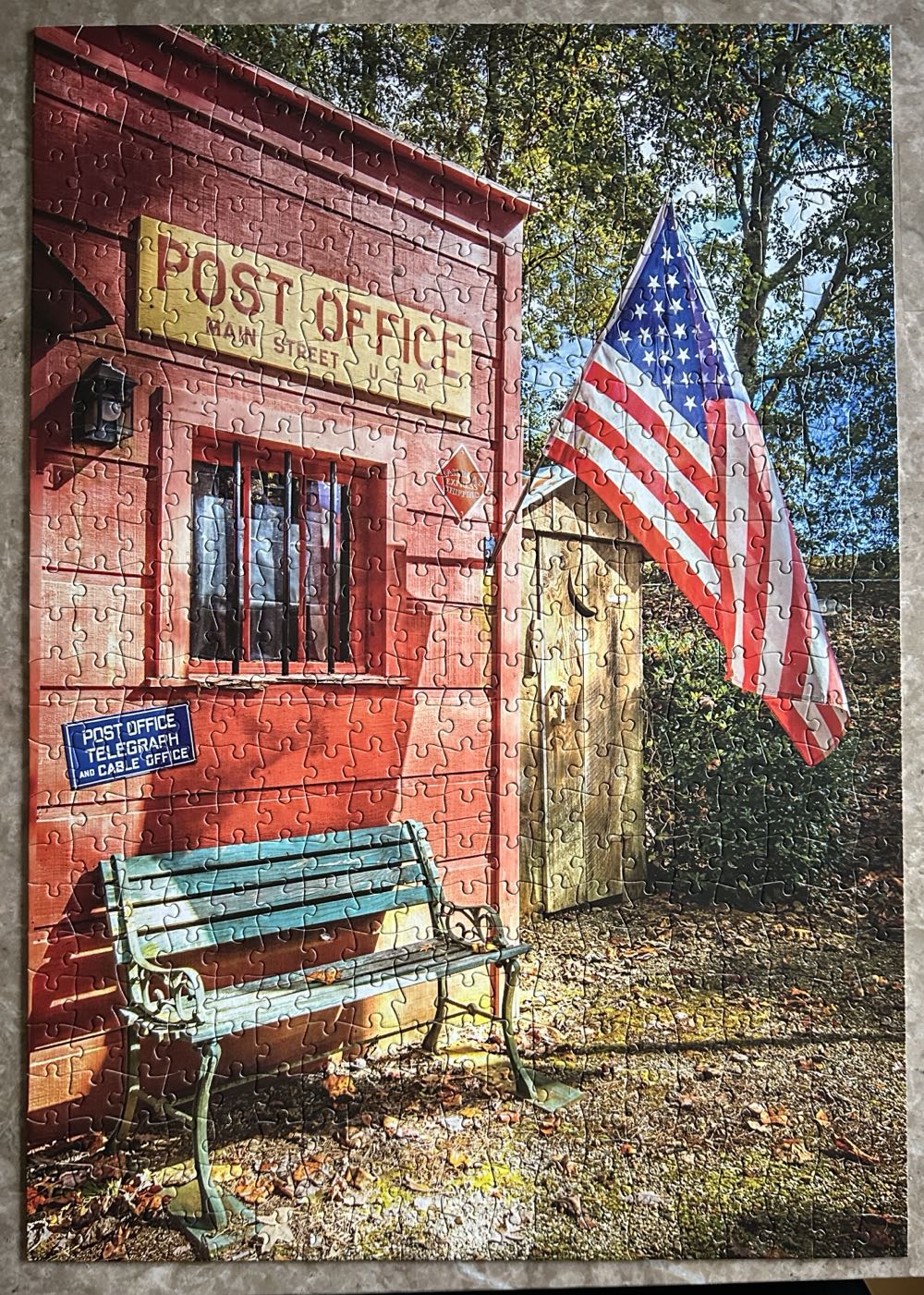 SOLD Old Timey Post Office - Buffalo puzzle collectible [Barcode 079346037551] - Main Image 3