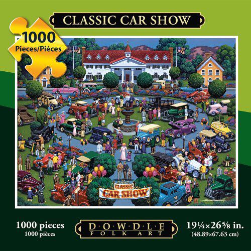 Classic Car Show - Dowdle Puzzles puzzle collectible - Main Image 1