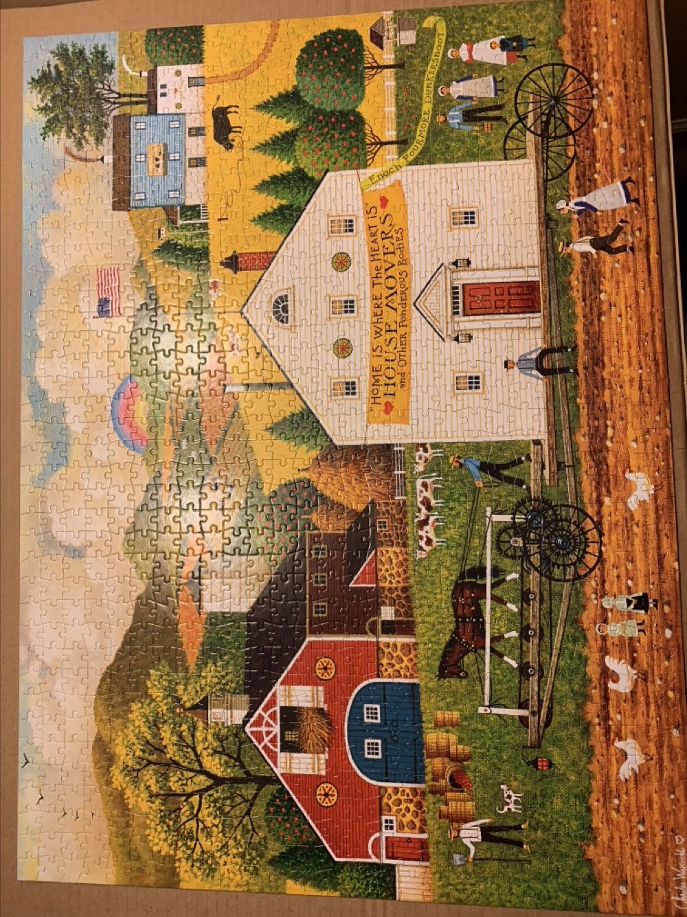 House Movers - Buffalo Charles Wysocki puzzle collectible - Main Image 3
