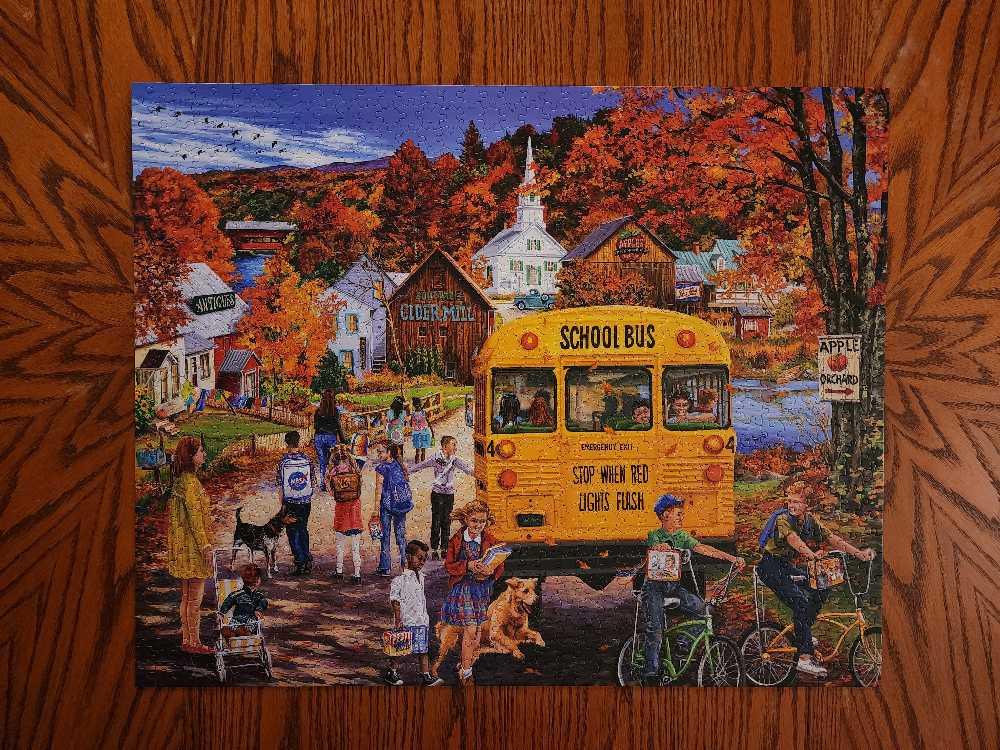 School’s Out - White Mountain puzzle collectible [Barcode 724819266012] - Main Image 2