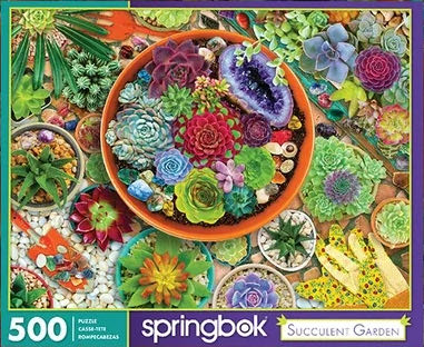 Succulent Garden*^ - Springbok puzzle collectible [Barcode 091683110834] - Main Image 2