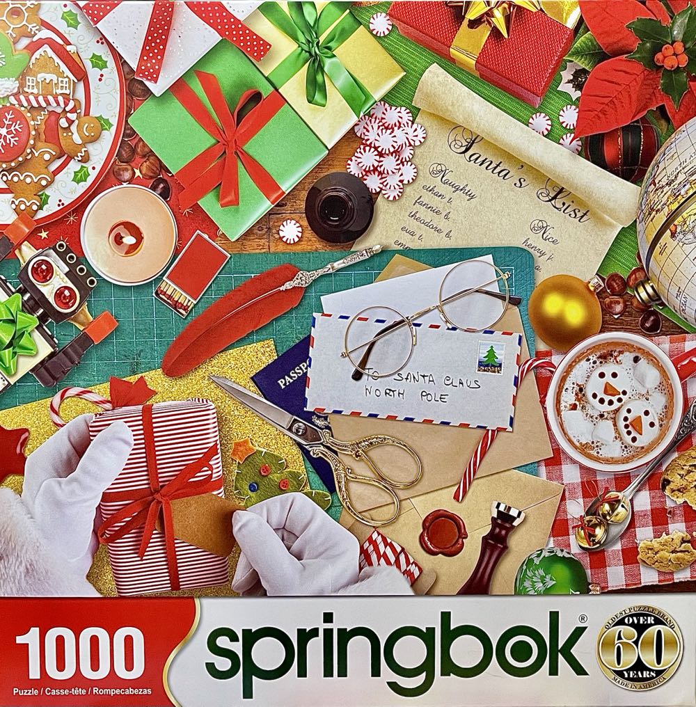 Santa’s Desk Stephanie VC  - Springbok puzzle collectible [Barcode 091683111244] - Main Image 4