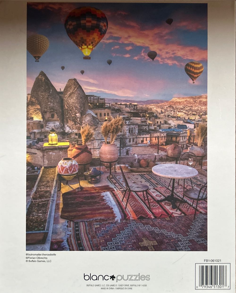 Cappadocia Hot Air Balloons - Blanc By Buffalo puzzle collectible [Barcode 079346513017] - Main Image 2
