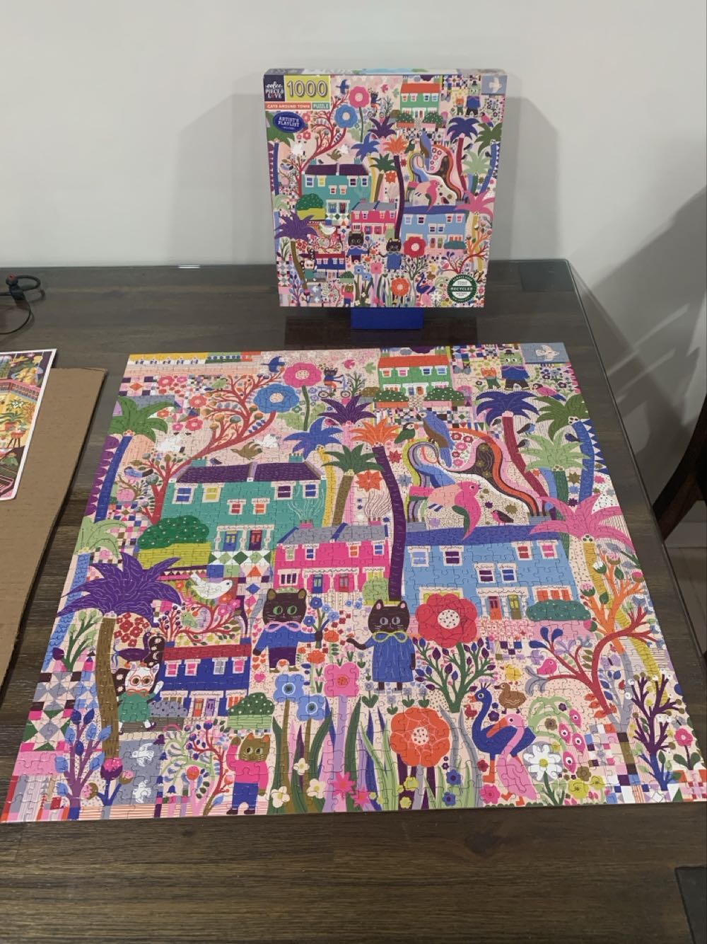 Cats Around Town - Eeboo puzzle collectible [Barcode 689196513183] - Main Image 2