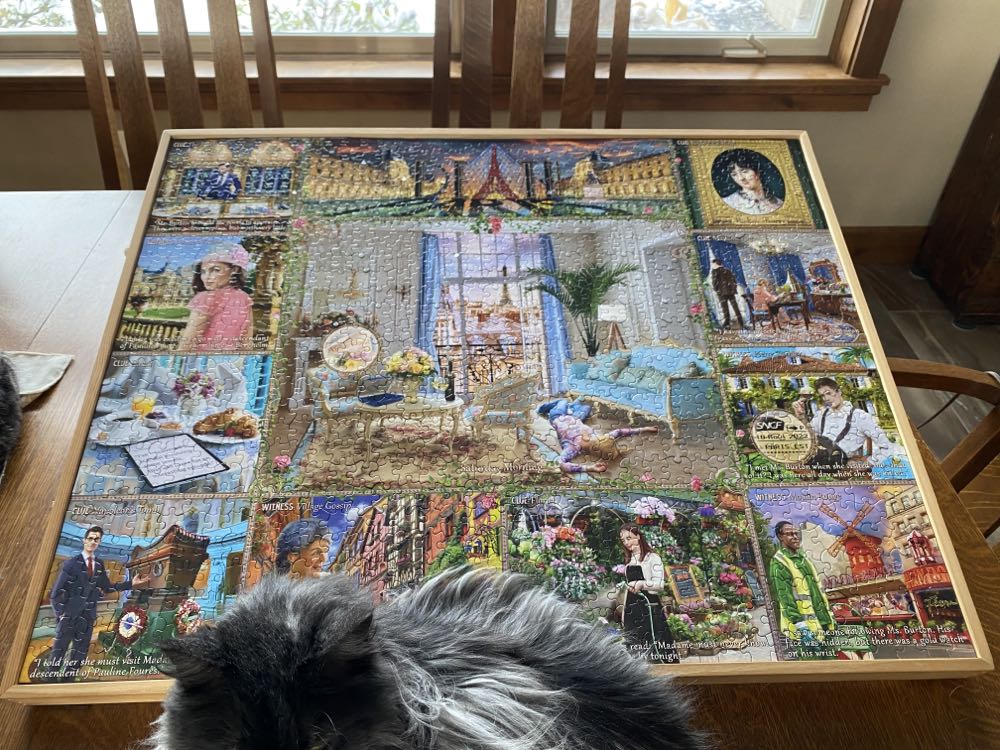 Death In Paris - White Mountain puzzle collectible [Barcode 724819265985] - Main Image 2