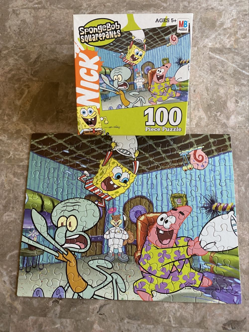 SpongeBob Squarepants Skateboard - MB Puzzle puzzle collectible [Barcode 653569053651] - Main Image 2