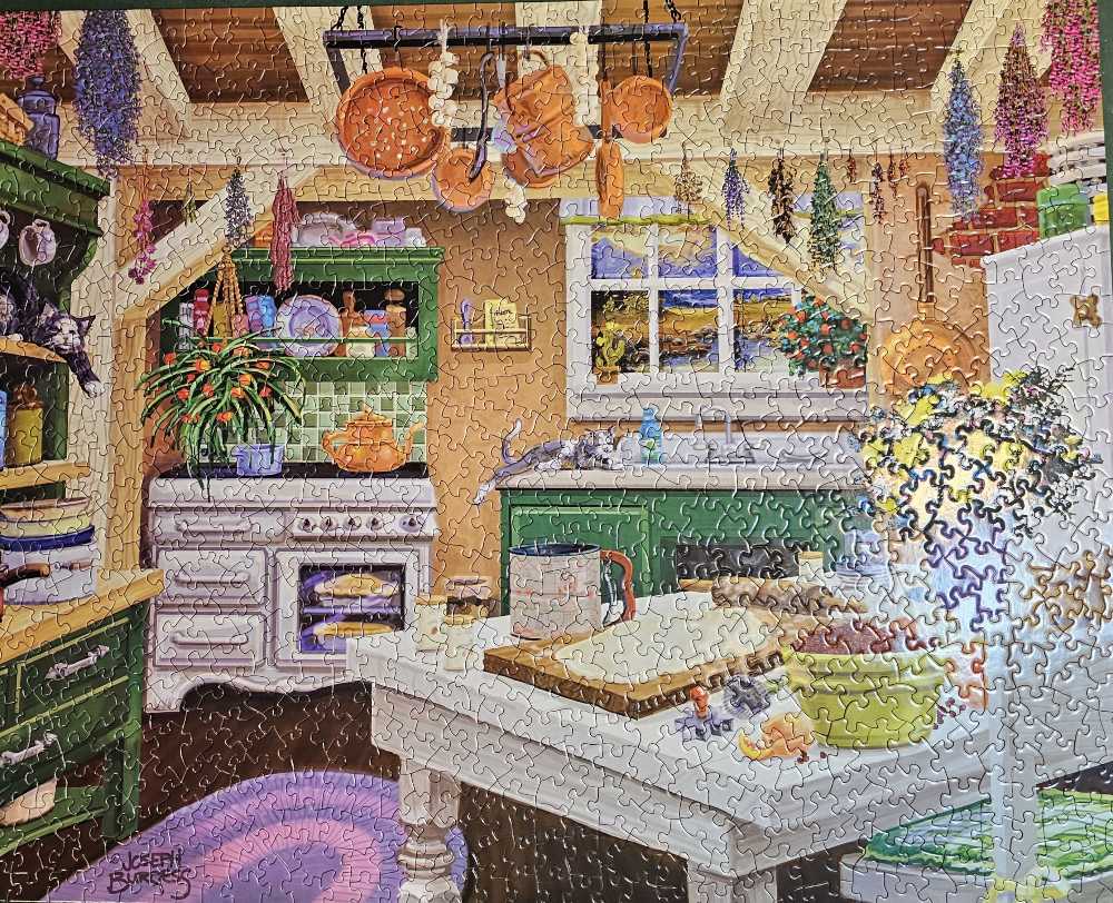 Cottage Kitchen - Bits & Pieces puzzle collectible [Barcode 704812491154] - Main Image 2