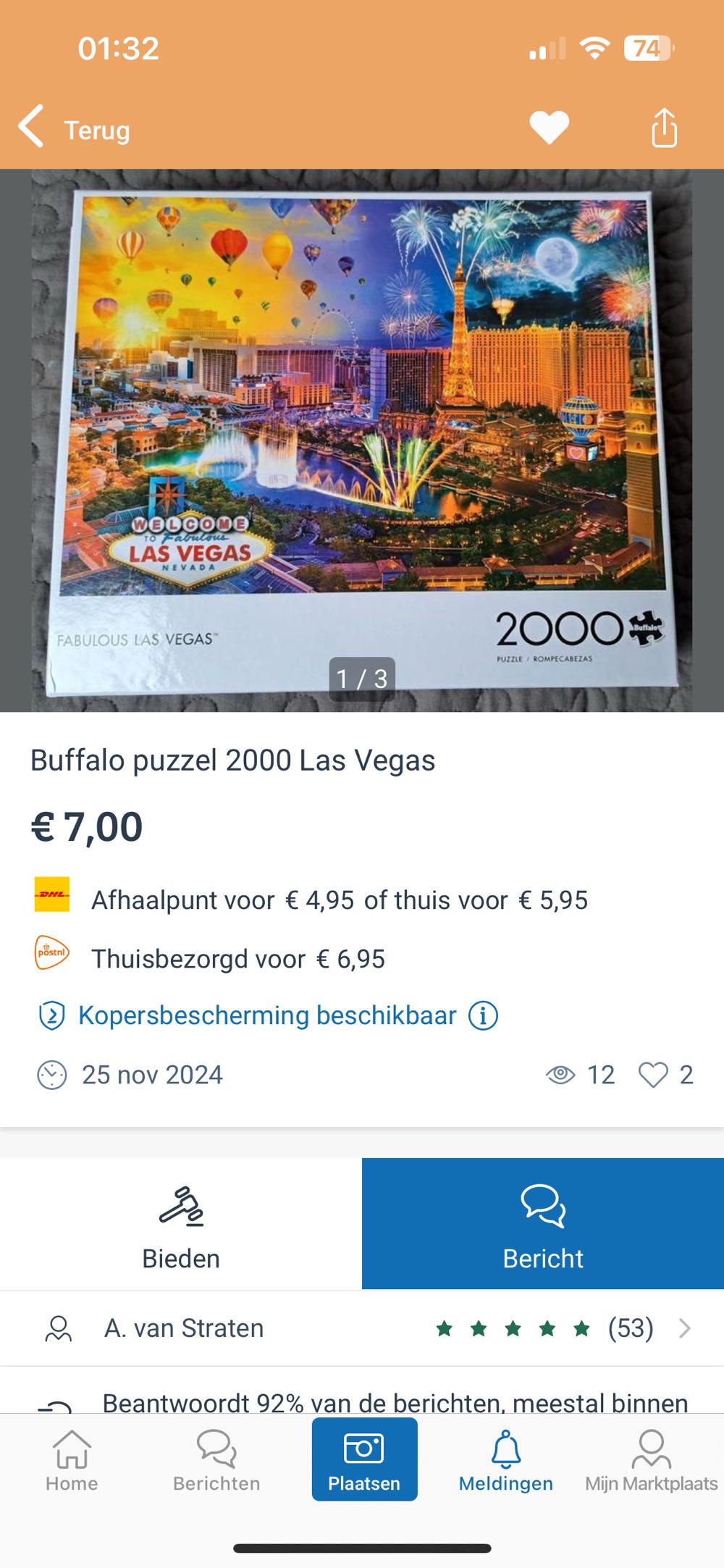 Fabulous Las Vegas - Buffalo Games puzzle collectible [Barcode 079346023301] - Main Image 4