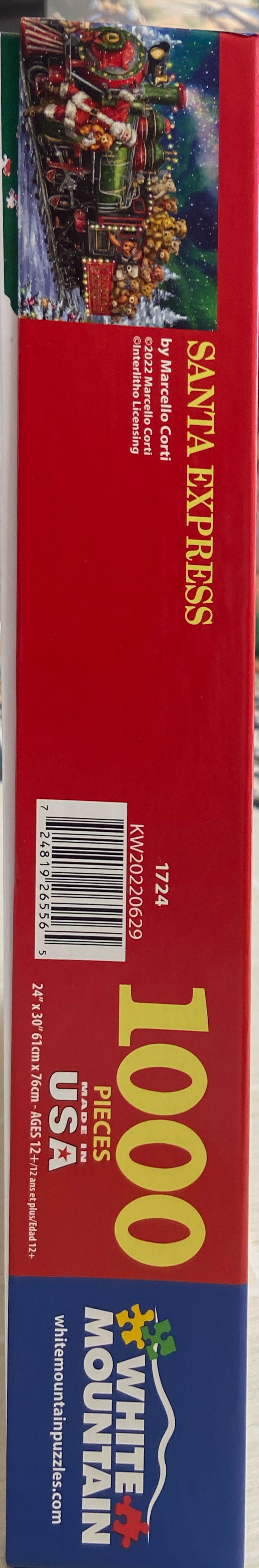  Santa Express  - White Mountain puzzle collectible [Barcode 724819265565] - Main Image 3