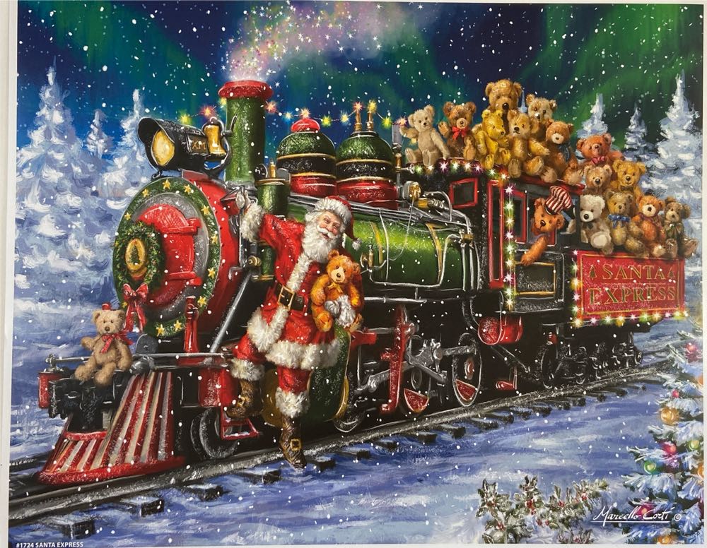  Santa Express  - White Mountain puzzle collectible [Barcode 724819265565] - Main Image 4