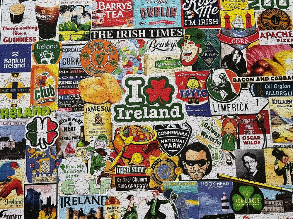 I Love Ireland - White Mountain puzzle collectible [Barcode 724819266074] - Main Image 2