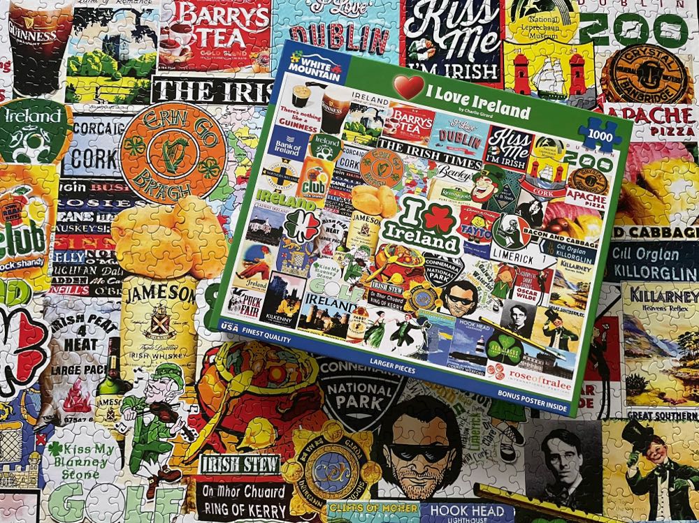 I Love Ireland - White Mountain puzzle collectible [Barcode 724819266074] - Main Image 3