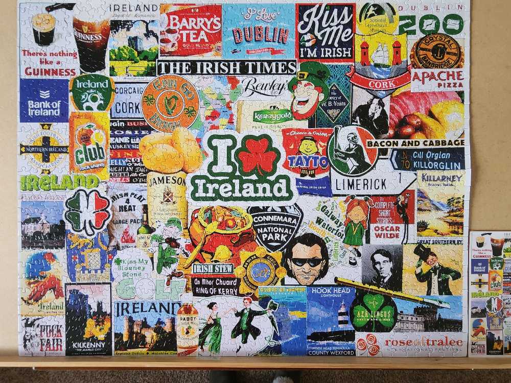 I Love Ireland - White Mountain puzzle collectible [Barcode 724819266074] - Main Image 4