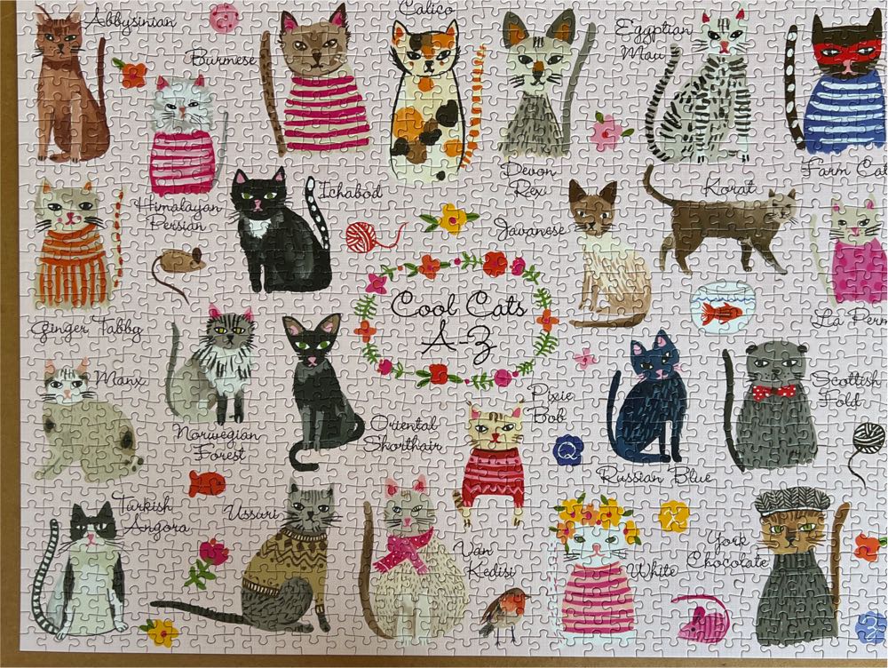 Cool Cats A-Z - Mudpuppy puzzle collectible - Main Image 2