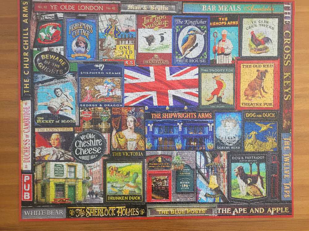 British Pubs - White Mountain puzzle collectible - Main Image 2
