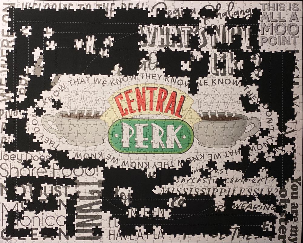 Paladone Friends Central Perk Piece Jigsaw Puzzle Collage Popular Slogans White - Paladone puzzle collectible [Barcode 5055964766320] - Main Image 4