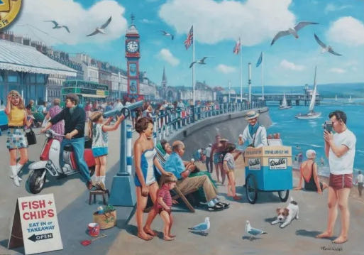 Vintage Seaside - Jigsaw Puzzles puzzle collectible [Barcode 4050368054029] - Main Image 2