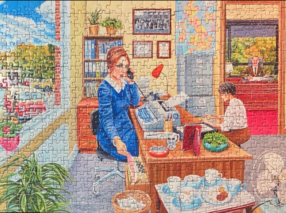 At Work: The Secretary - Ravensburger puzzle collectible [Barcode 4005556143481] - Main Image 3