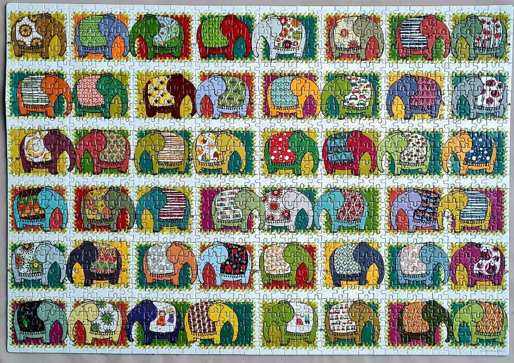 Pattern Elephants - D-TOYS puzzle collectible [Barcode 5947502877516] - Main Image 2